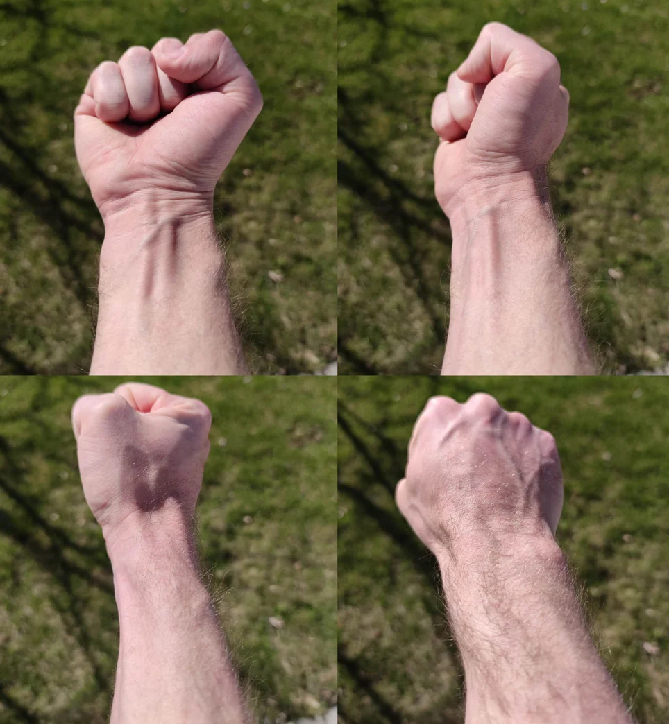 Visar en hand i 4 olika lägen hur man enkelt kan ändra hur man greppar något